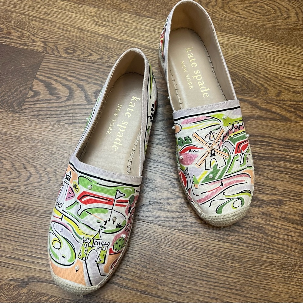 Kate Spade Multicolor Graphic Putt Putt Espadrilles